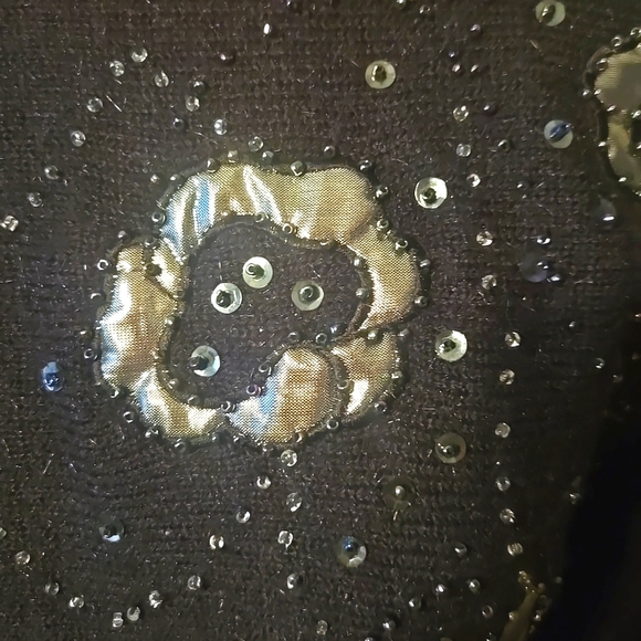 VINTAGE Marella knit sweater with sequins and applique - Picture 2 of 13